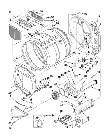 Upper and lower bulkhead parts