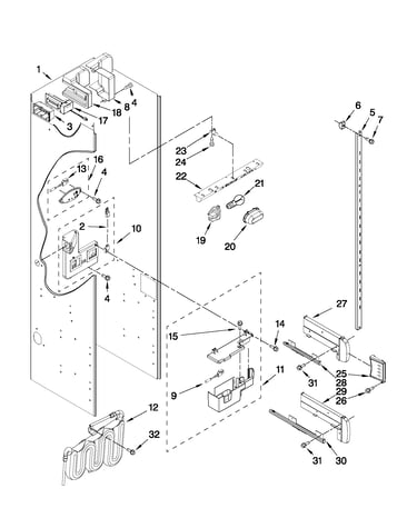 Refrigerator liner parts