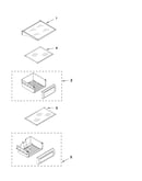Refrigerator shelf parts