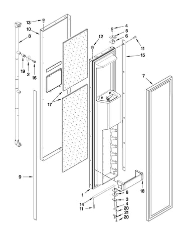 Freezer door parts