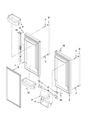 Refrigerator door parts
