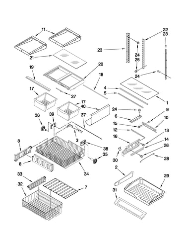 Shelf parts