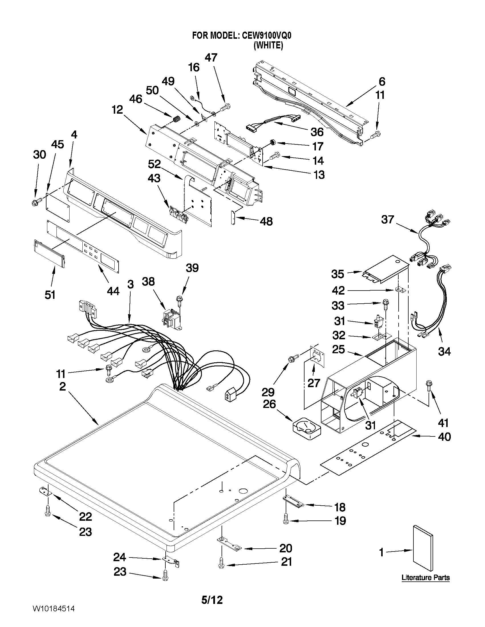 Top and console parts