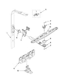 Upper wash and rinse parts