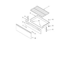 Whirlpool WFE301LVQ0 drawer & broiler parts diagram