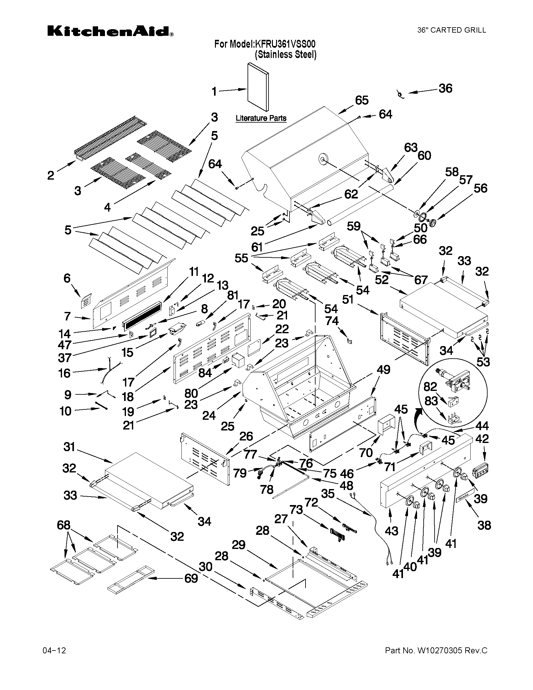 Grill parts