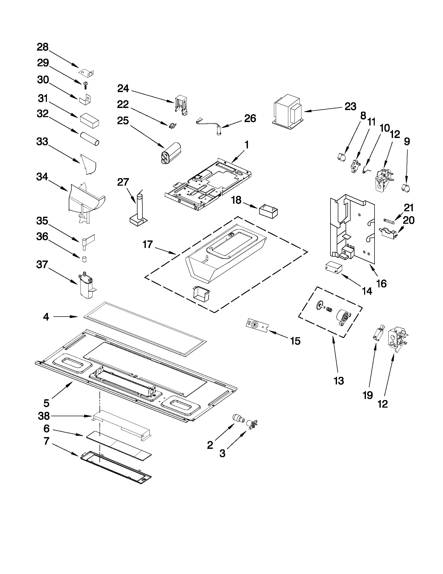 Interior and ventilation parts