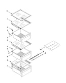 Refrigerator shelf parts