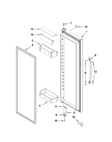 Refrigerator door parts