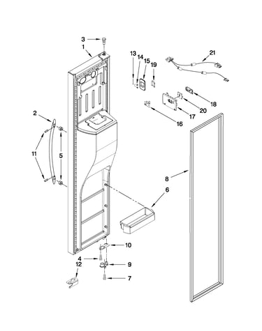 Freezer door parts