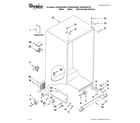 Whirlpool GSF26C5EXW02 cabinet parts diagram
