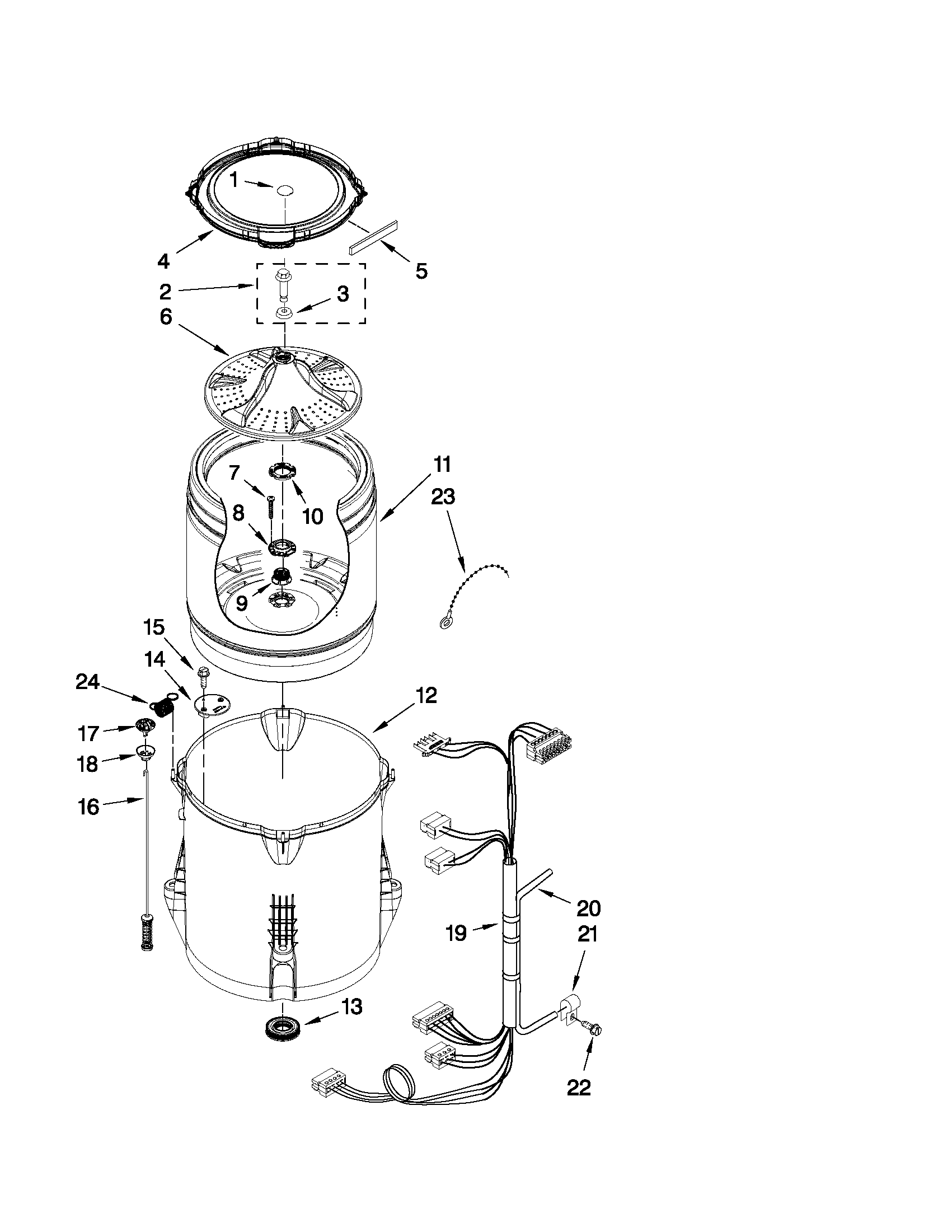Basket and tub parts