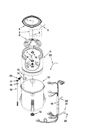 Basket and tub parts