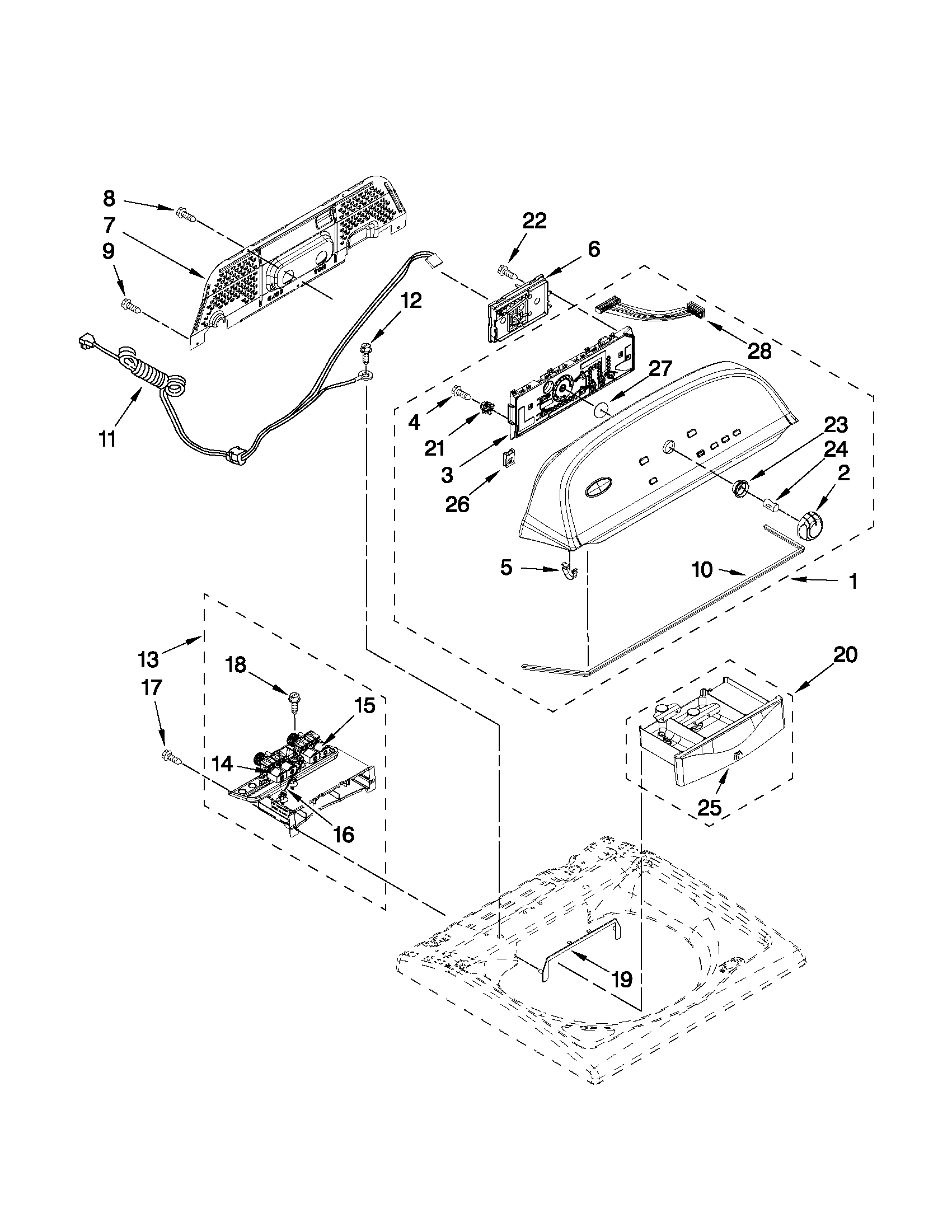 Console and dispenser parts