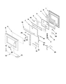 Oven door parts