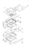 Refrigerator shelf parts
