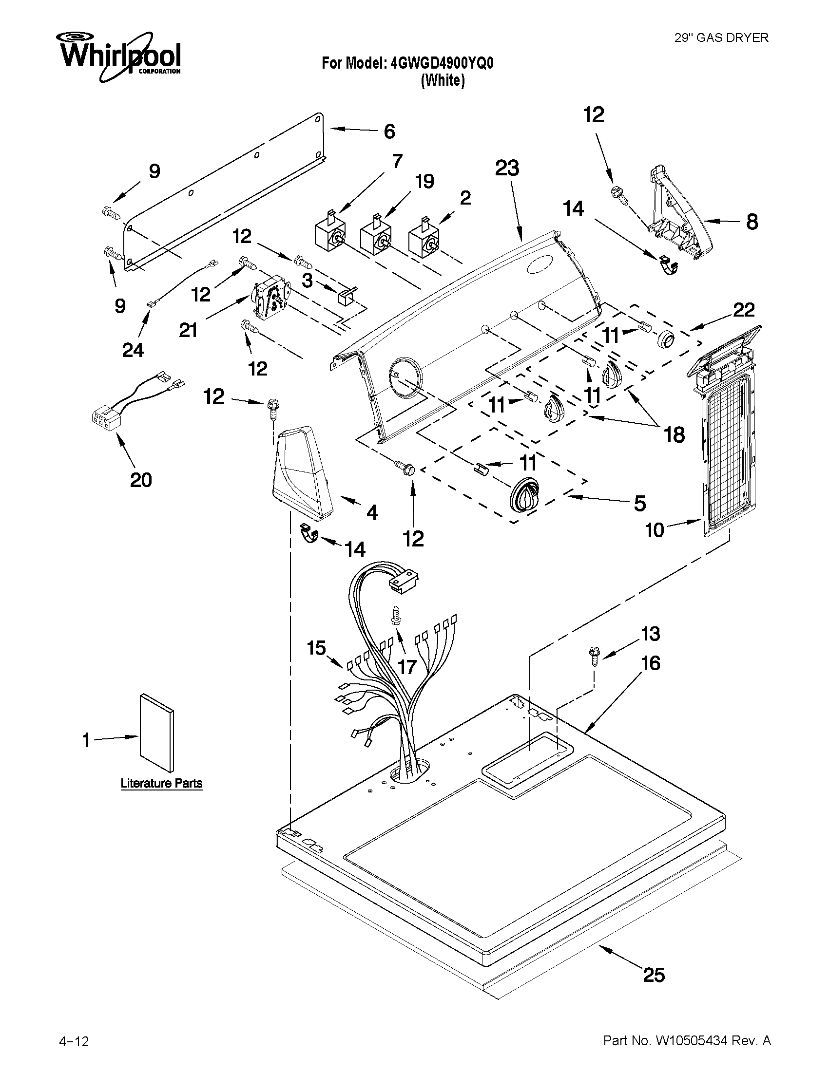 Top and console parts