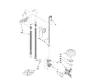 Whirlpool WDT910SAYE1 fill, drain and overfill parts diagram