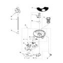 Whirlpool WDT910SAYE1 pump and motor parts diagram