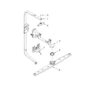 Whirlpool WDT910SAYH1 upper wash and rinse parts diagram