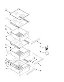 Refrigerator shelf parts