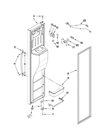 Freezer door parts