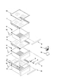 Refrigerator shelf parts