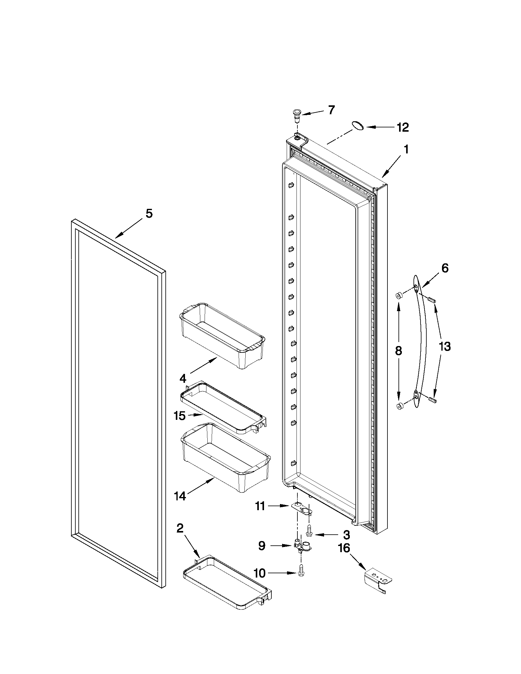 REFRIGERATOR DOOR PARTS