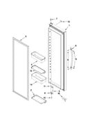 Refrigerator door parts