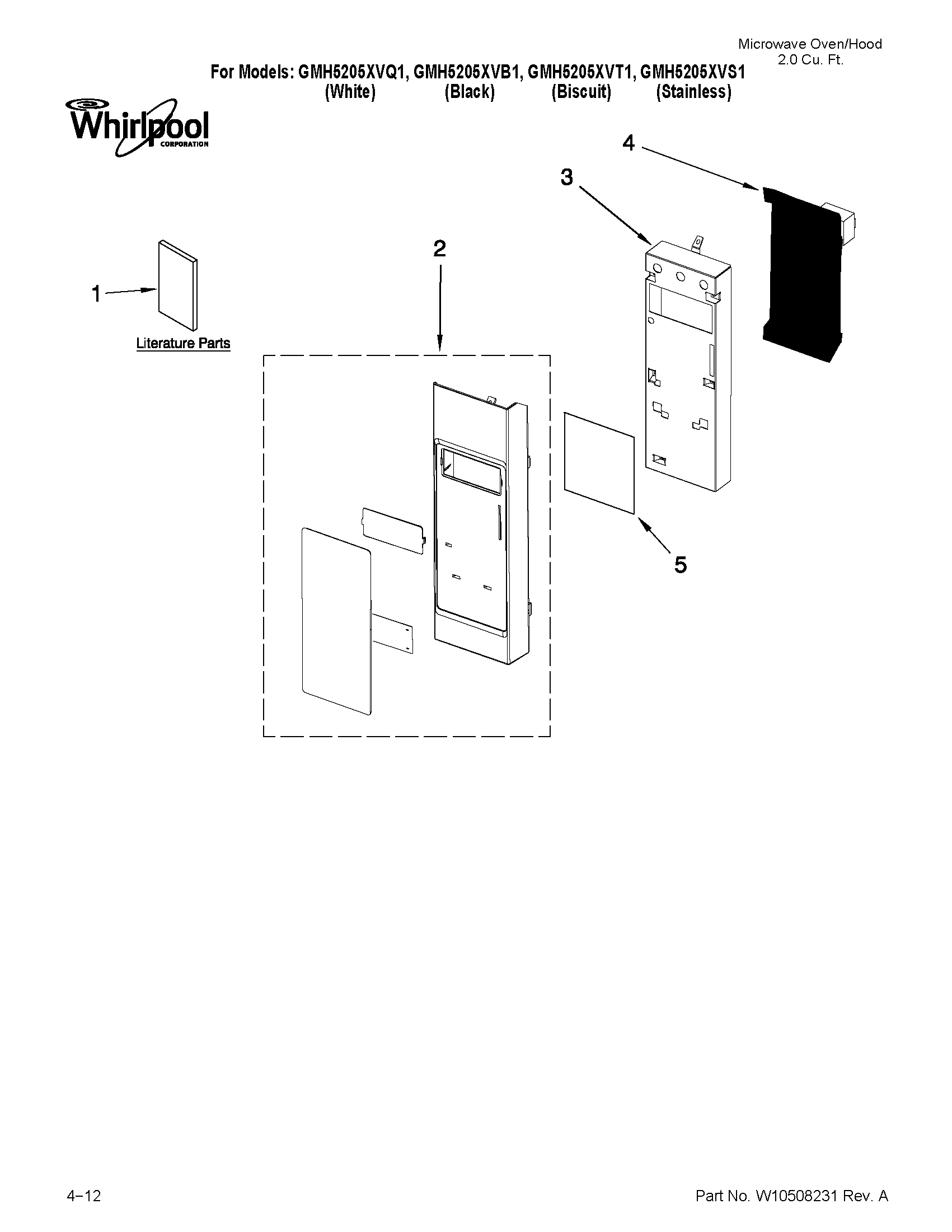 Control panel parts