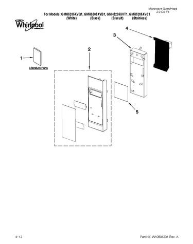 Control panel parts