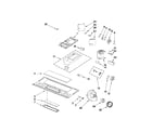 Whirlpool GMH5205XVT1 interior and ventilation parts diagram