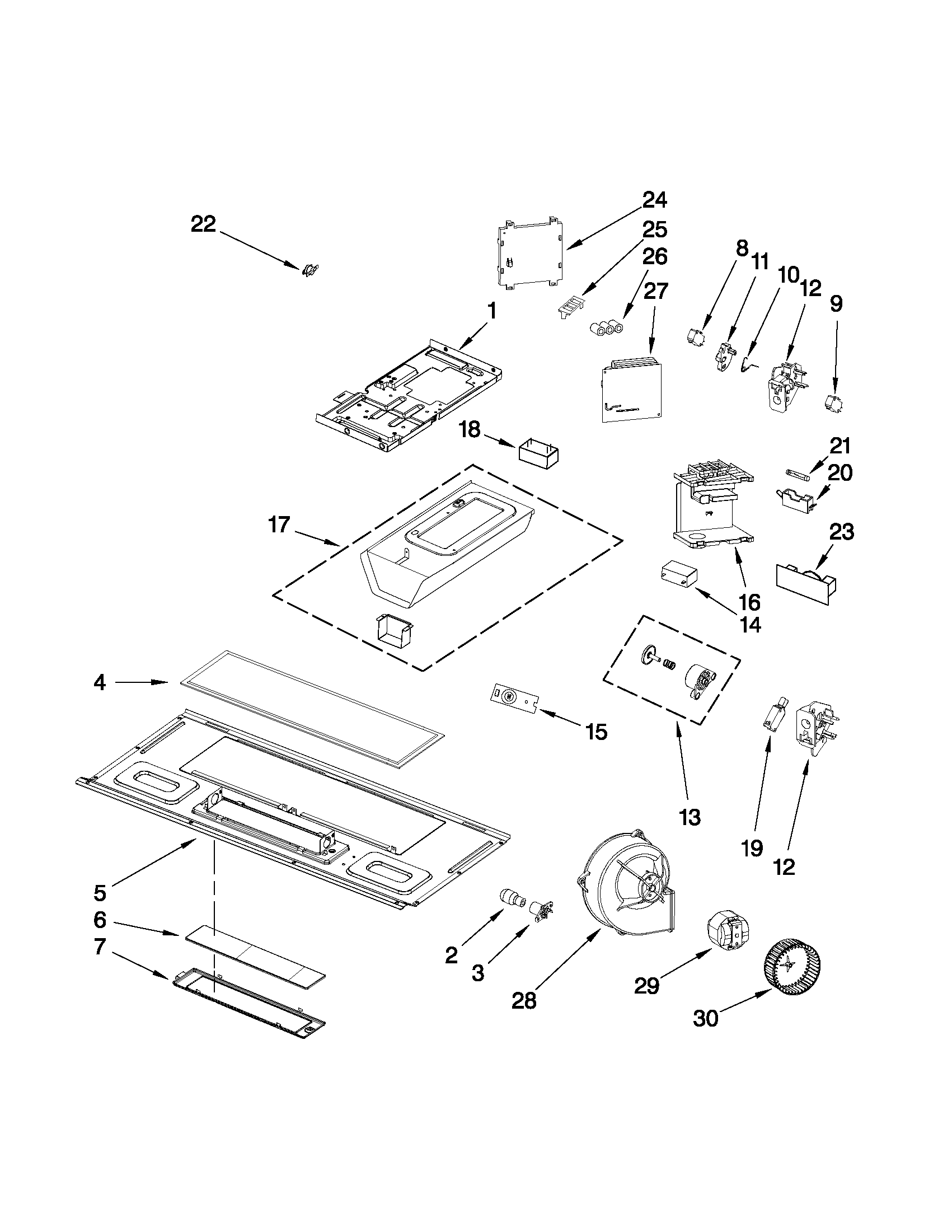 Interior and ventilation parts