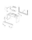 Cabinet and installation parts