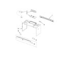 Whirlpool WMH53520AB0 cabinet and installation parts diagram
