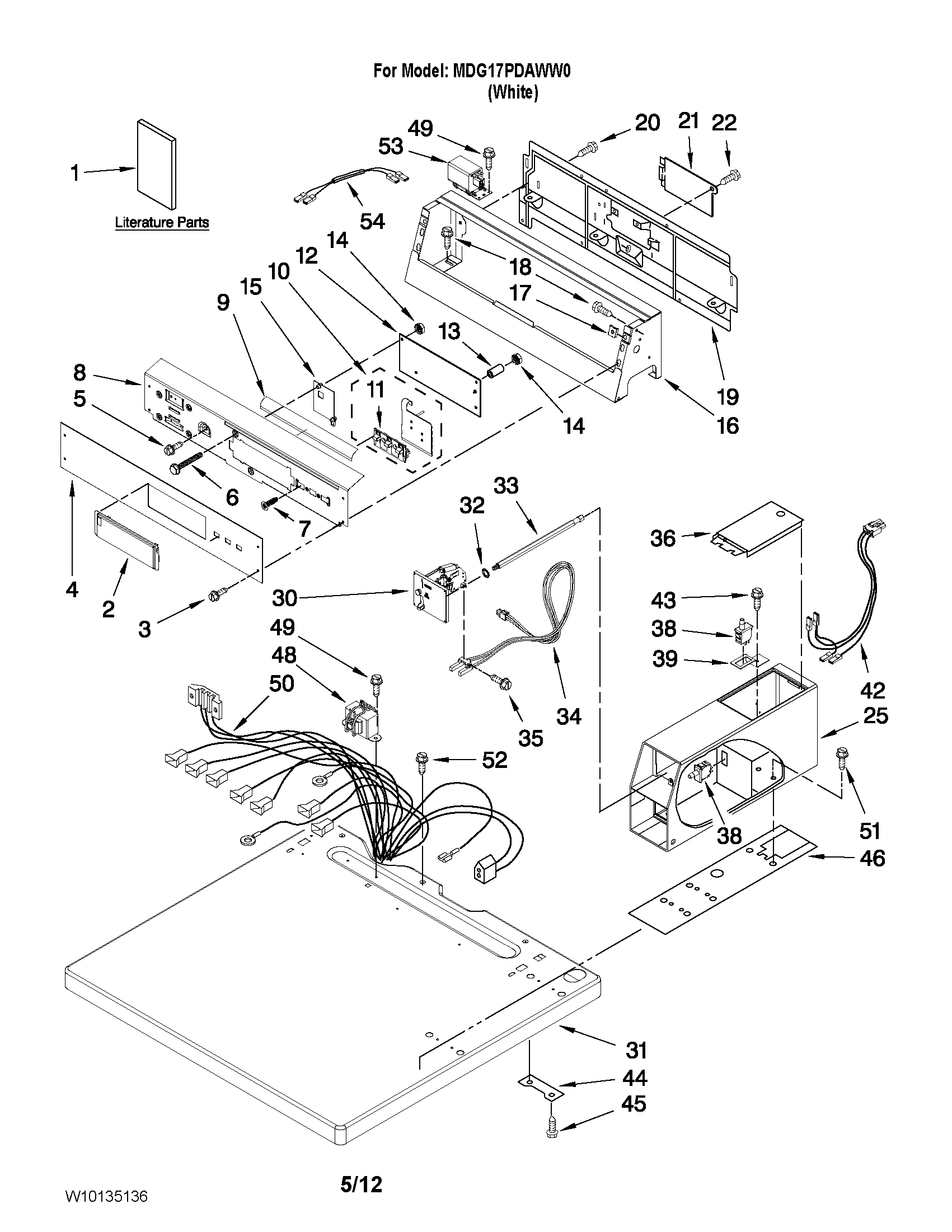 Top and console parts