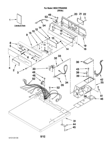 Top and console parts