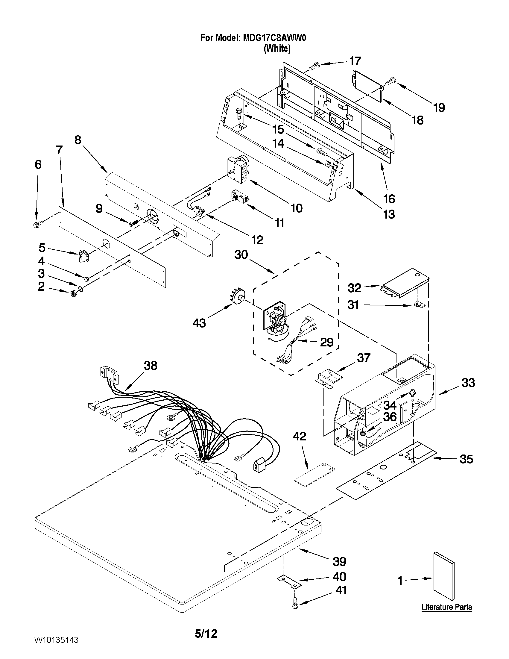 Top and console parts