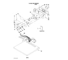 Maytag MDG17MNAWW0 top and console parts diagram