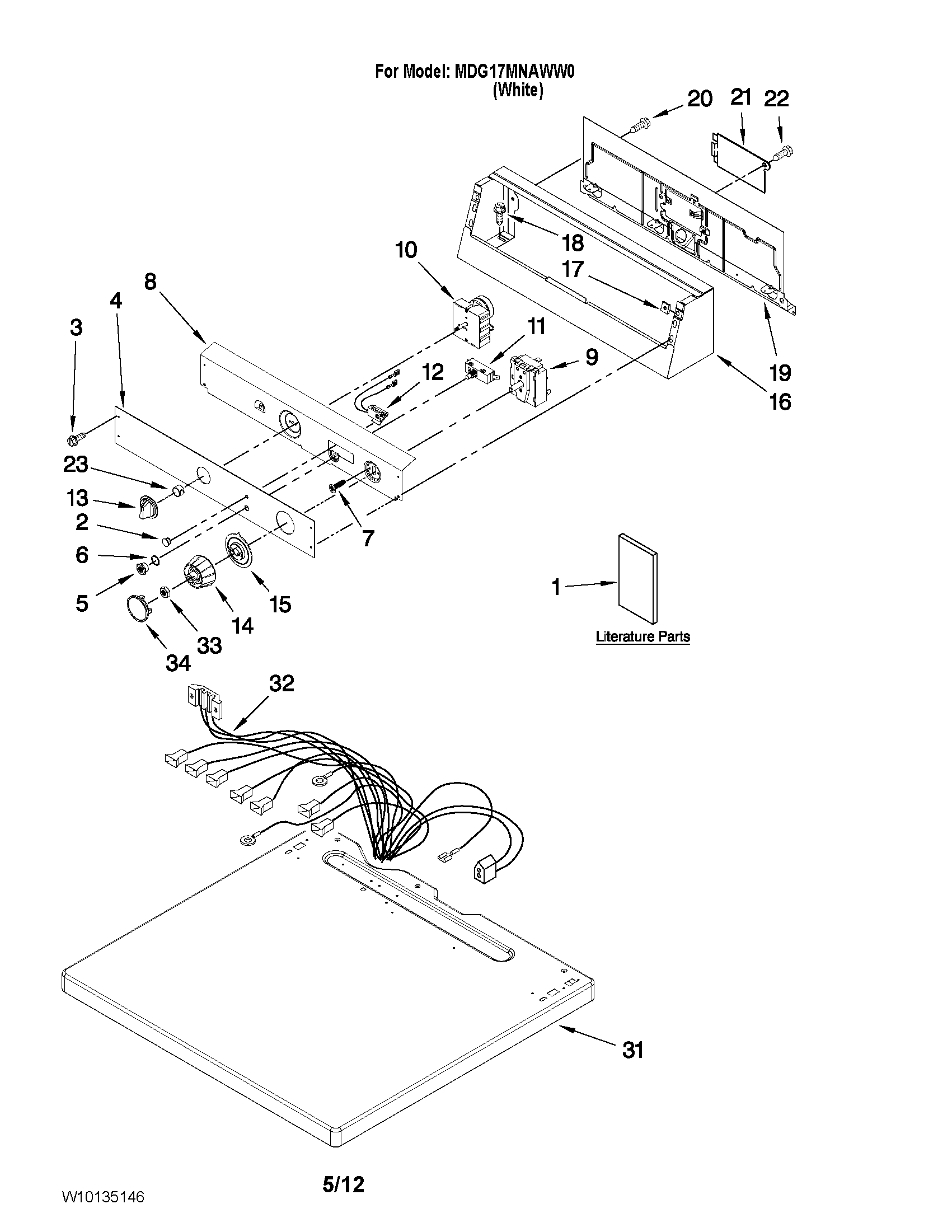 Top and console parts