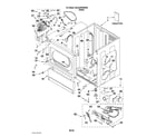 Maytag MLG24PRAWW0 lower cabinet and front panel parts diagram