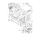 Maytag MLG24PRAWW0 upper cabinet and front panel parts diagram