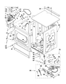 Upper cabinet and front panel parts