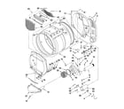 Maytag MLG24PRAWW0 upper and lower bulkhead parts diagram