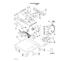 Maytag MDE22PDAZW0 top and console parts diagram
