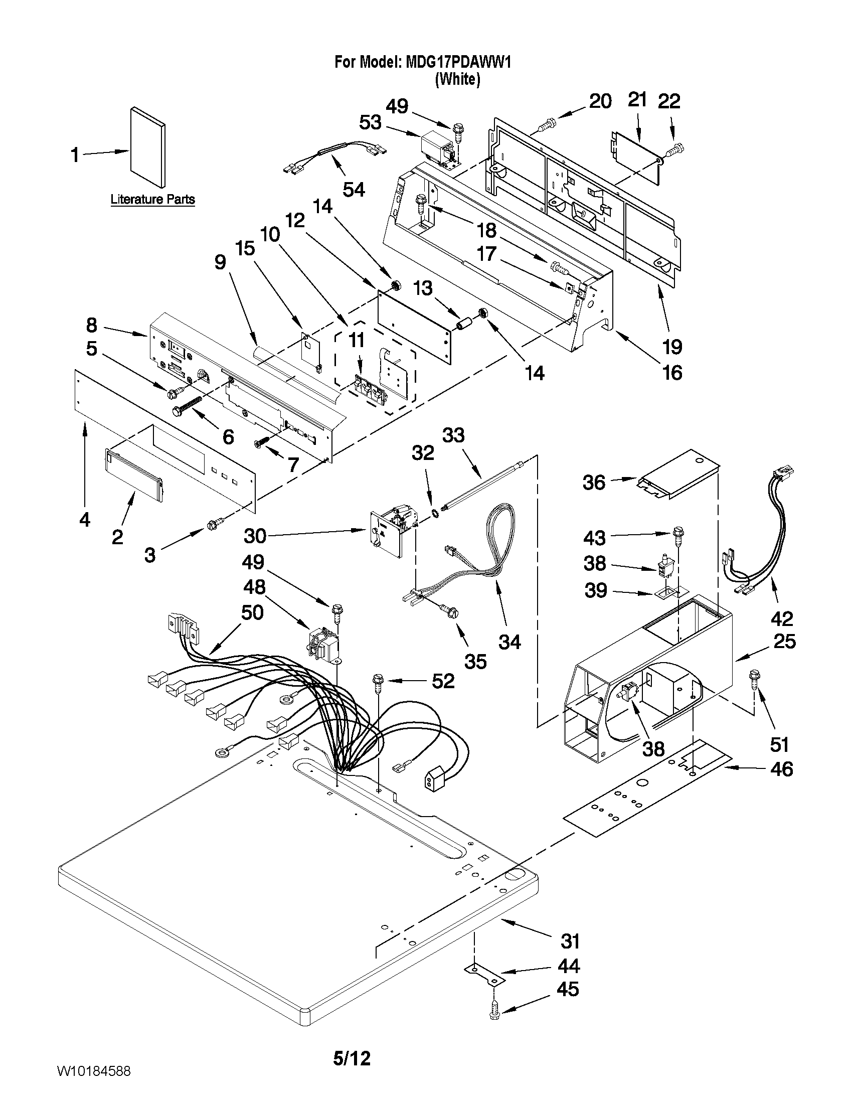 Top and console parts