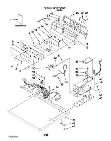 Top and console parts