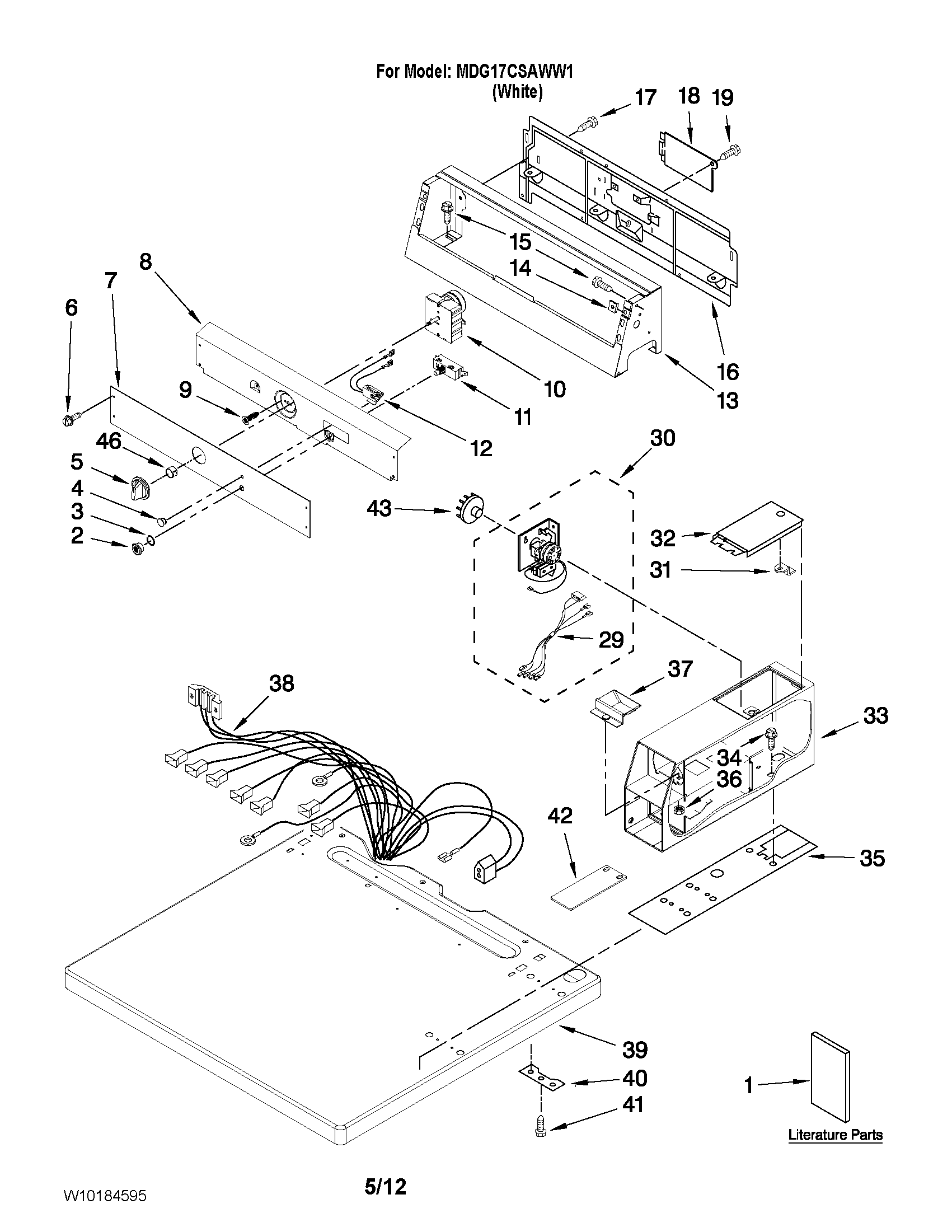 Top and console parts