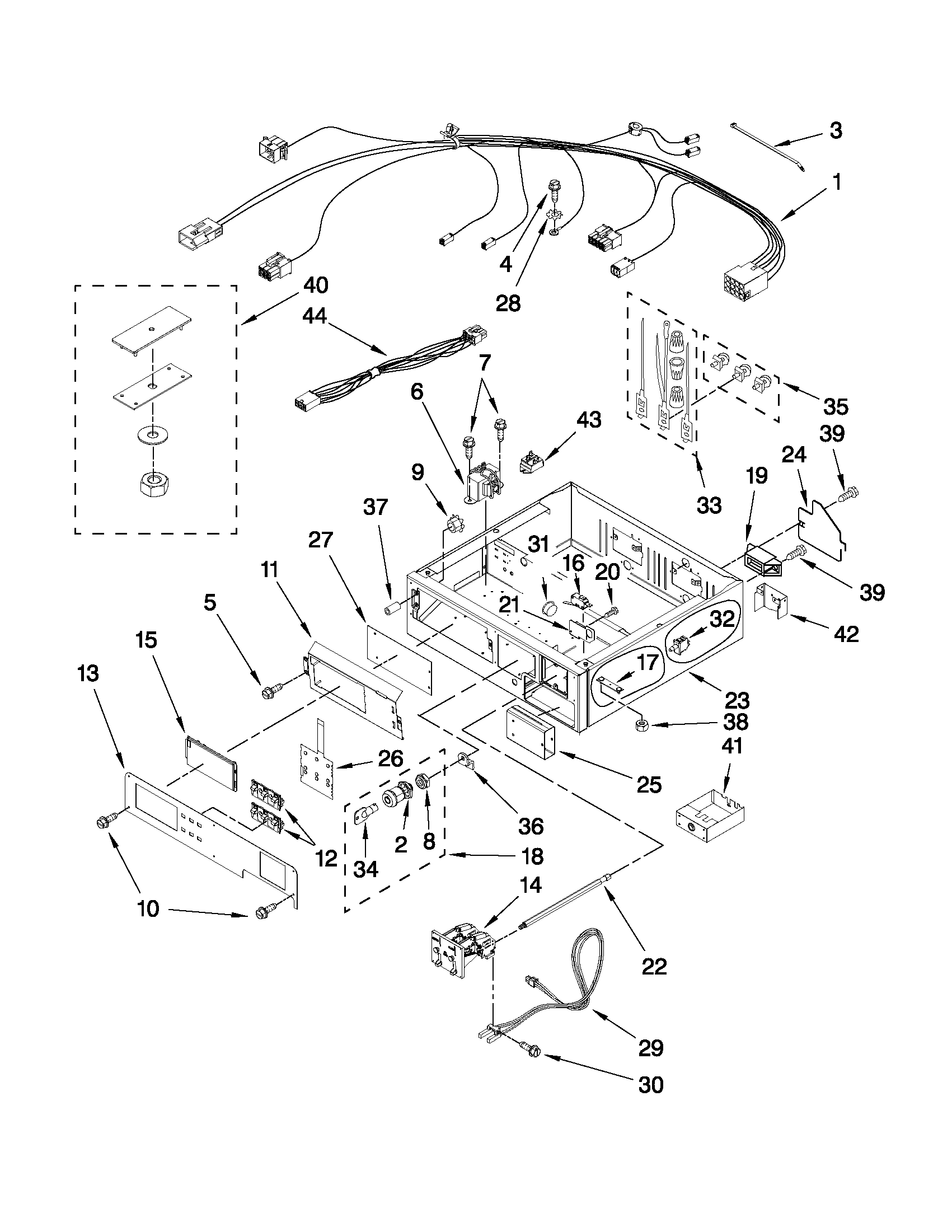 CONTROL PANEL AND SEPARATOR PARTS