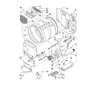 Maytag MLE24PDAZW1 upper and lower bulkhead parts diagram